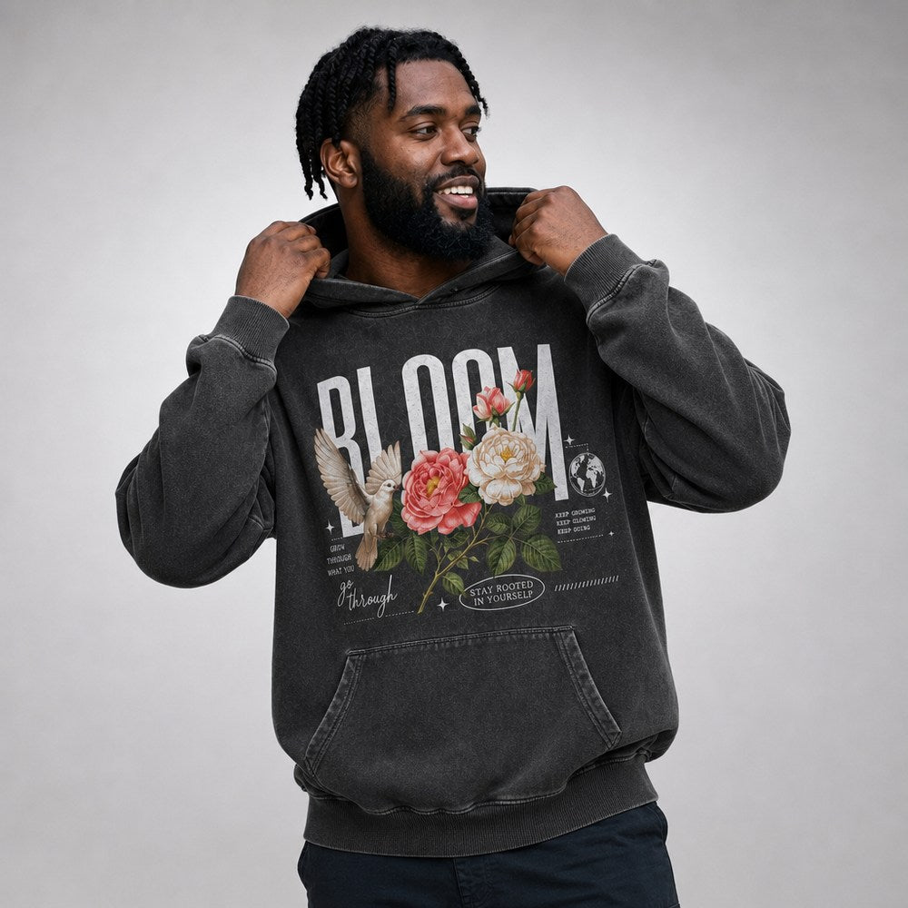 Bloom Floral Dove Keep Growing Graphic Apparel Collection