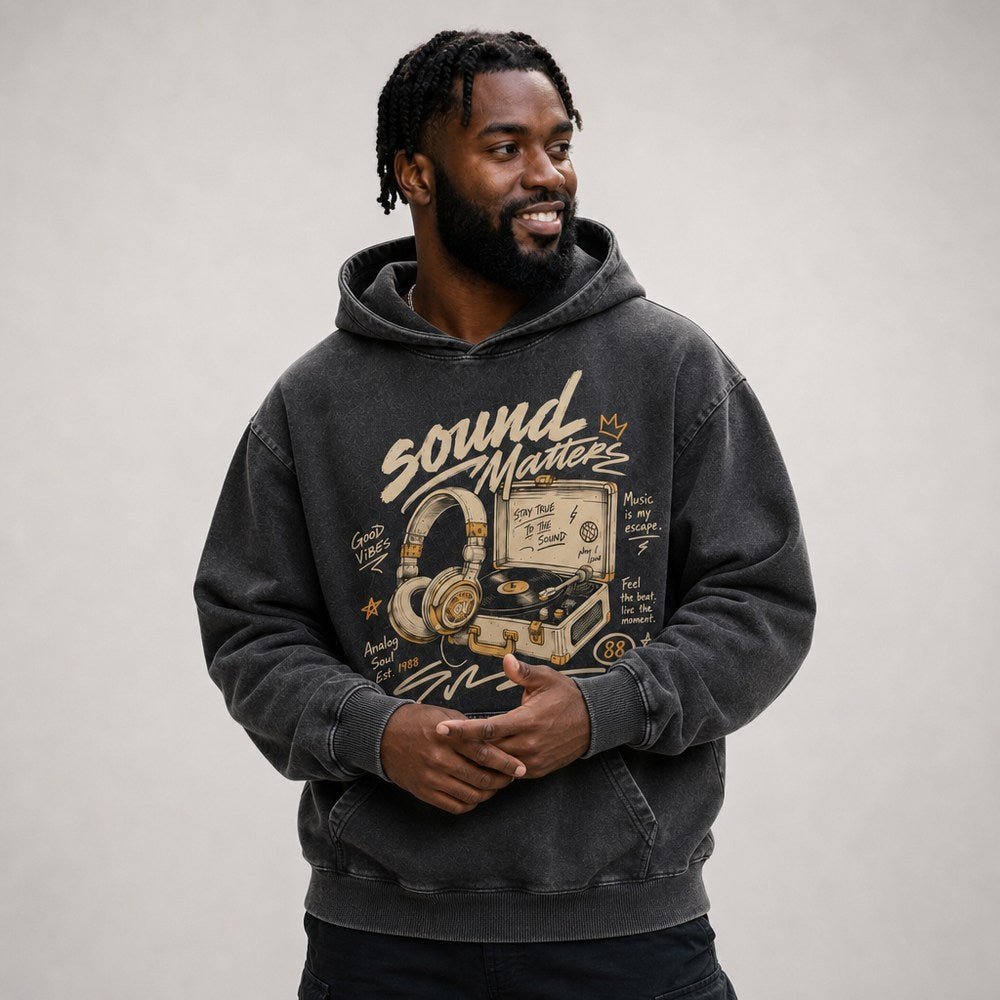 Sound Matters Vinyl Turntable Analog Soul Graphic Apparel Collection