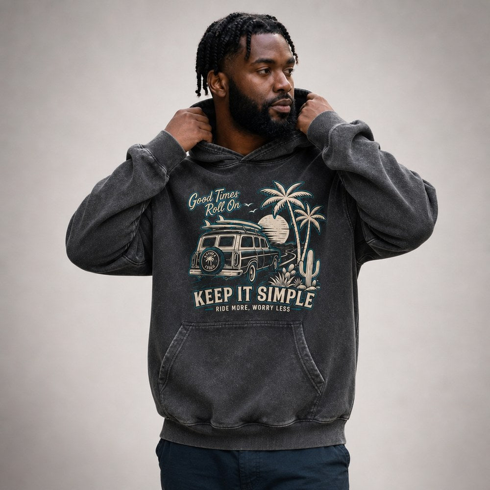 Keep It Simple Woody Wagon Surf Graphic Apparel Collection