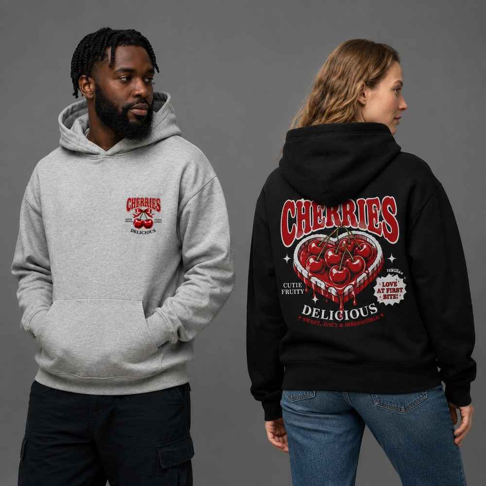 Cherries Sweet Juicy and Irresistible Vintage Graphic Apparel Collection (T-Shirts and Hoodies)