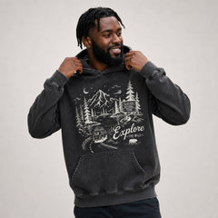 Explore The Wild Glacier National Park Camper Van Graphic Apparel Collection