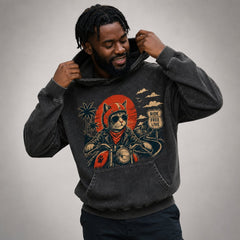Cool DJ Cat Motorcycle Ride Free Sunset Graphic Apparel Collection