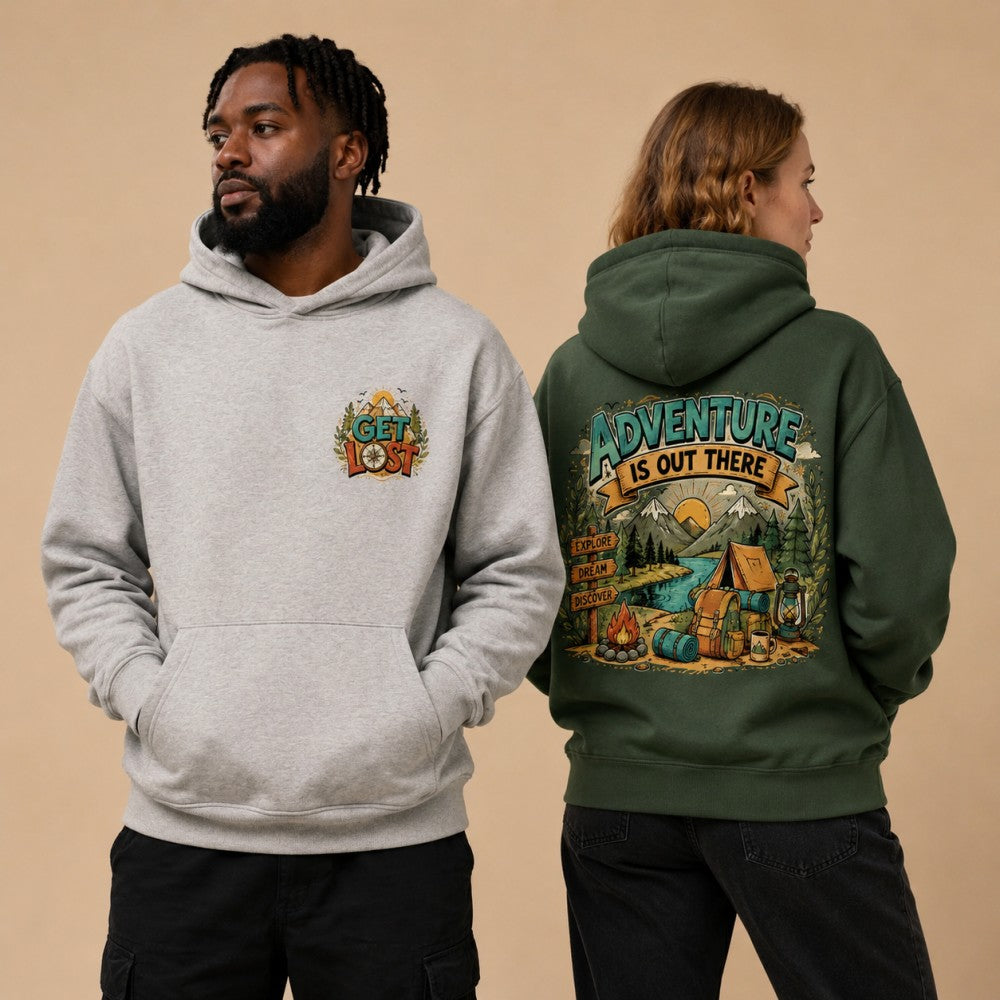 Adventure Is Out There Outdoor Graphic T-Shirts and Hoodies
