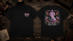 Wild Spirit Celestial Wolf Graphic T-Shirts and Hoodies