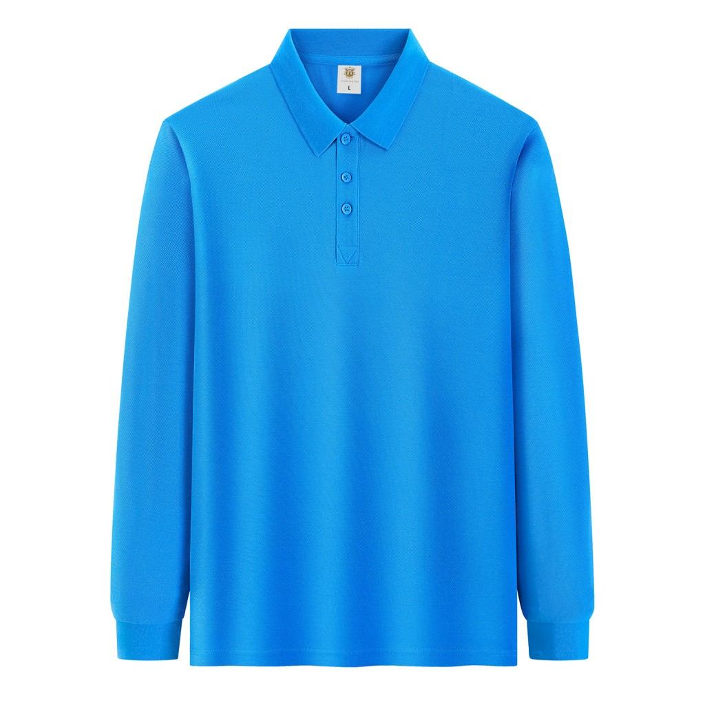 Custom 100% Cotton Long Sleeve Polo | Soft 280gsm Heavyweight Uniforms