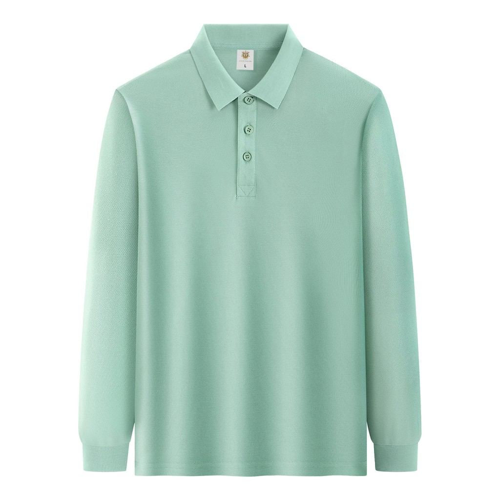 Custom 100% Cotton Long Sleeve Polo | Soft 280gsm Heavyweight Uniforms