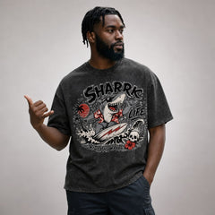 Shark Life Surf Ride The Wave Graphic Apparel Collection