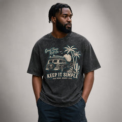 Keep It Simple Woody Wagon Surf Graphic Apparel Collection