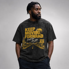 Keep Moving Forward Desert Road Discipline Graphic Apparel Collection