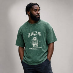 He Leads Me Psalm 23 Still Waters Graphic Apparel Collection