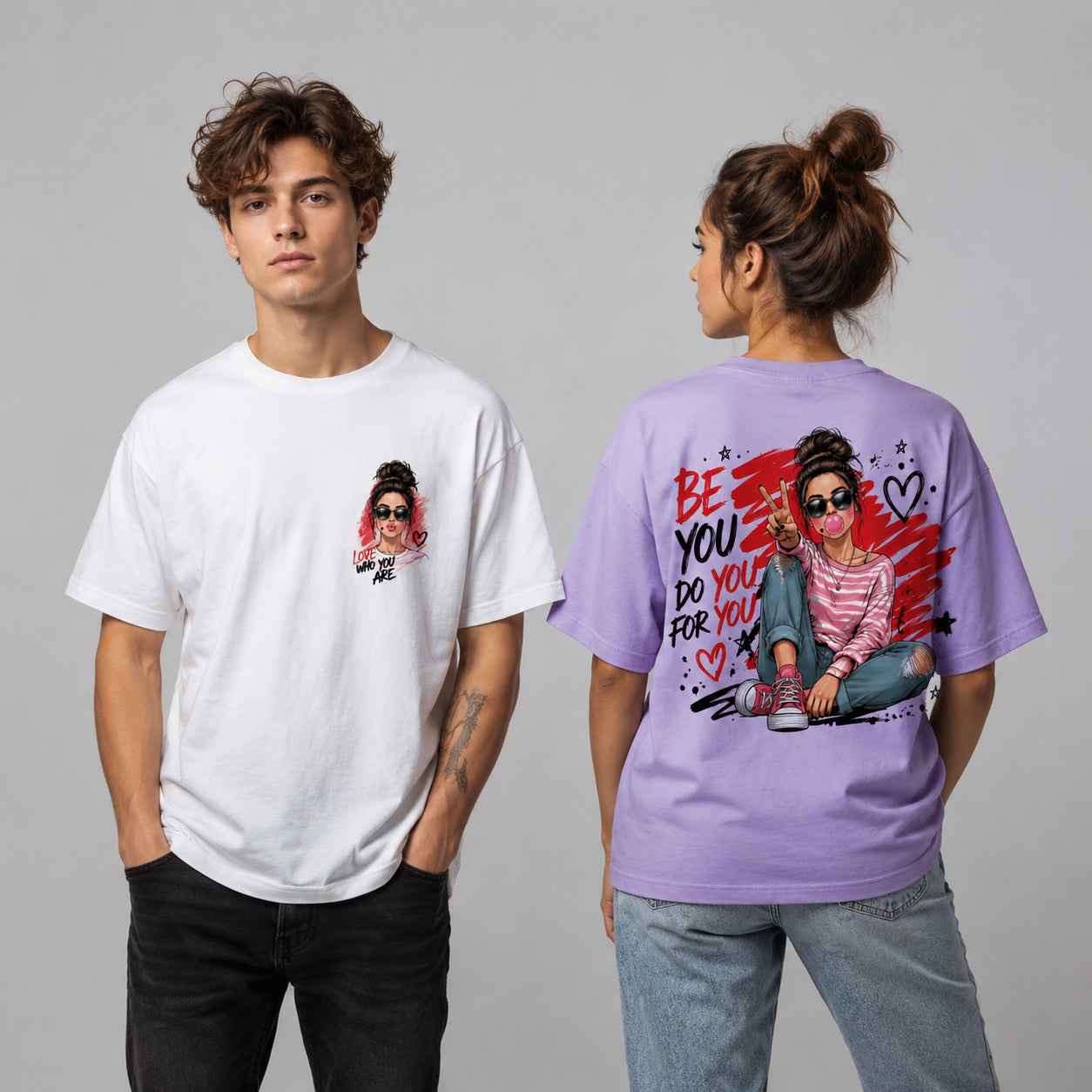 Be You Self-Love Pop Art Streetwear T-Shirts and Hoodies