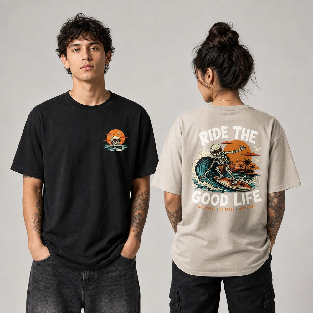 Ride The Good Life Surf Graphic T-Shirts and Hoodies