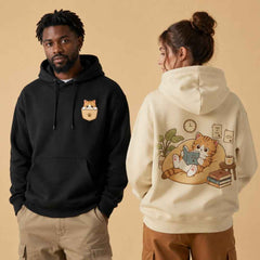 Good Things Take Time Cozy Cat Graphic Apparel Collection