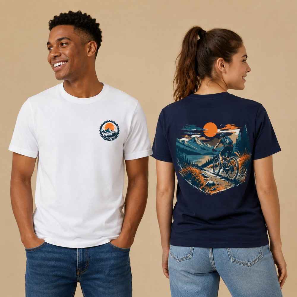 Sunset Trail Rider Adventure Graphic Apparel Collection