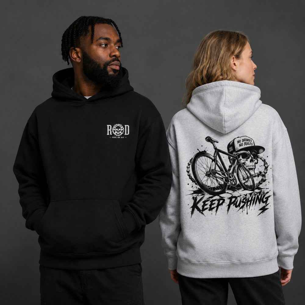 Keep Pushing Ride Or Die Streetwear Graphic T-Shirts & Hoodies