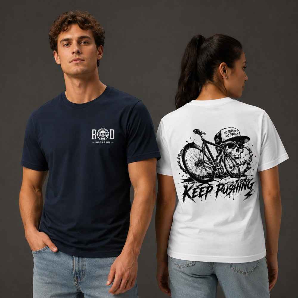 Keep Pushing Ride Or Die Streetwear Graphic T-Shirts & Hoodies