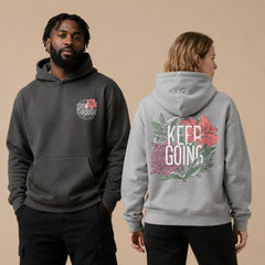 Grow Through Keep Going Botanical Graphic T-Shirts and Hoodies