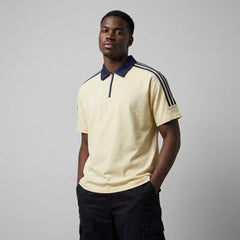 Custom Quarter-Zip Polo Shirt | 100% Cotton 3-Stripe Team Apparel