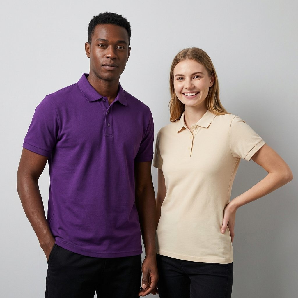 Premium Custom Cotton Polo | 210gsm Cool-Touch Uniform | Team Logo Printed