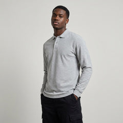 Premium Custom Long Sleeve Polo - Mercerized Cotton Pique Uniforms