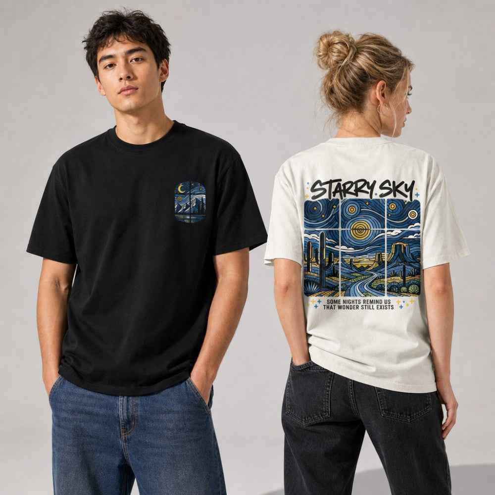 Starry Sky Artistic Southwest Graphic Apparel Collection