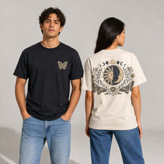 Free Spirit Celestial Butterfly Boho Graphic Apparel Collection