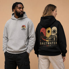 Saltwater Wanderer Retro Surf Graphic T-Shirts and Hoodies