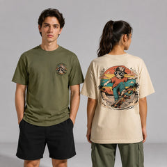 Skater Cat Stay Cool Retro Graphic Apparel Collection