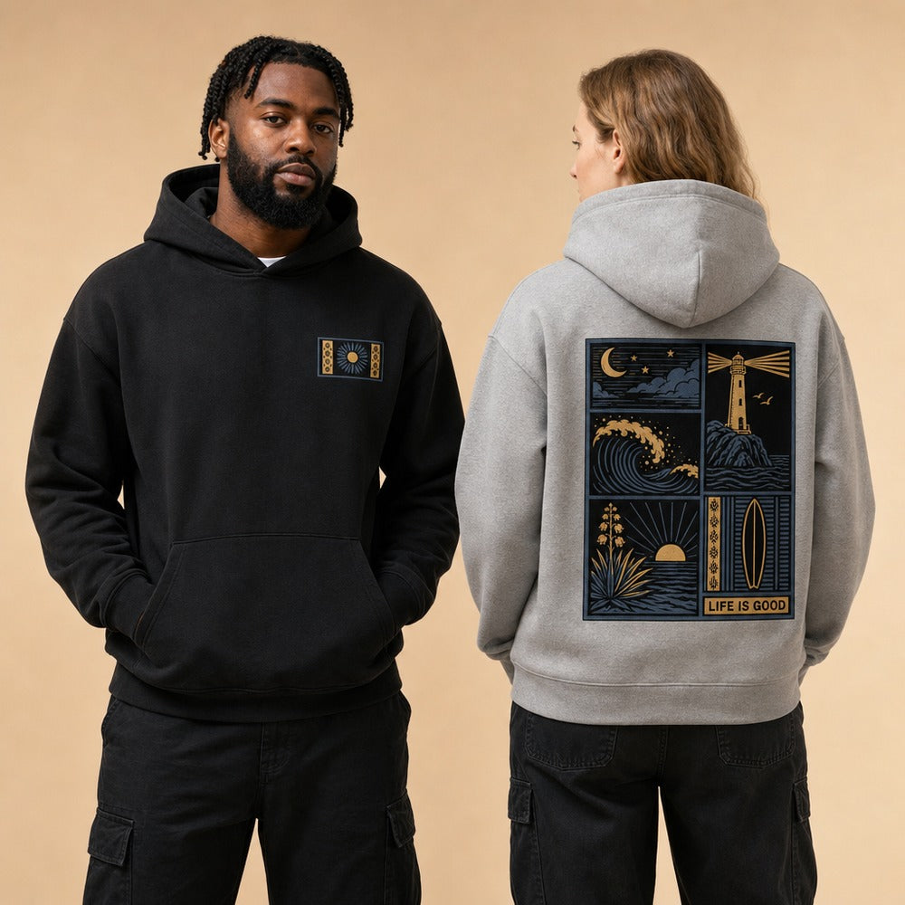 Tropical Coast Vintage Graphic Streetwear (T-Shirts and Hoodies)