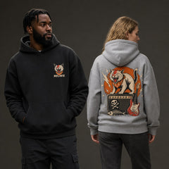 Meowie Retro Punk Rock Cat Graphic Apparel Collection