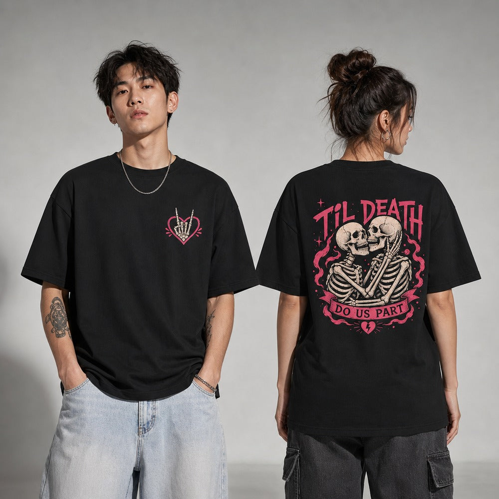 Til Death Do Us Part Gothic Graphic Apparel T-Shirts and Hoodies