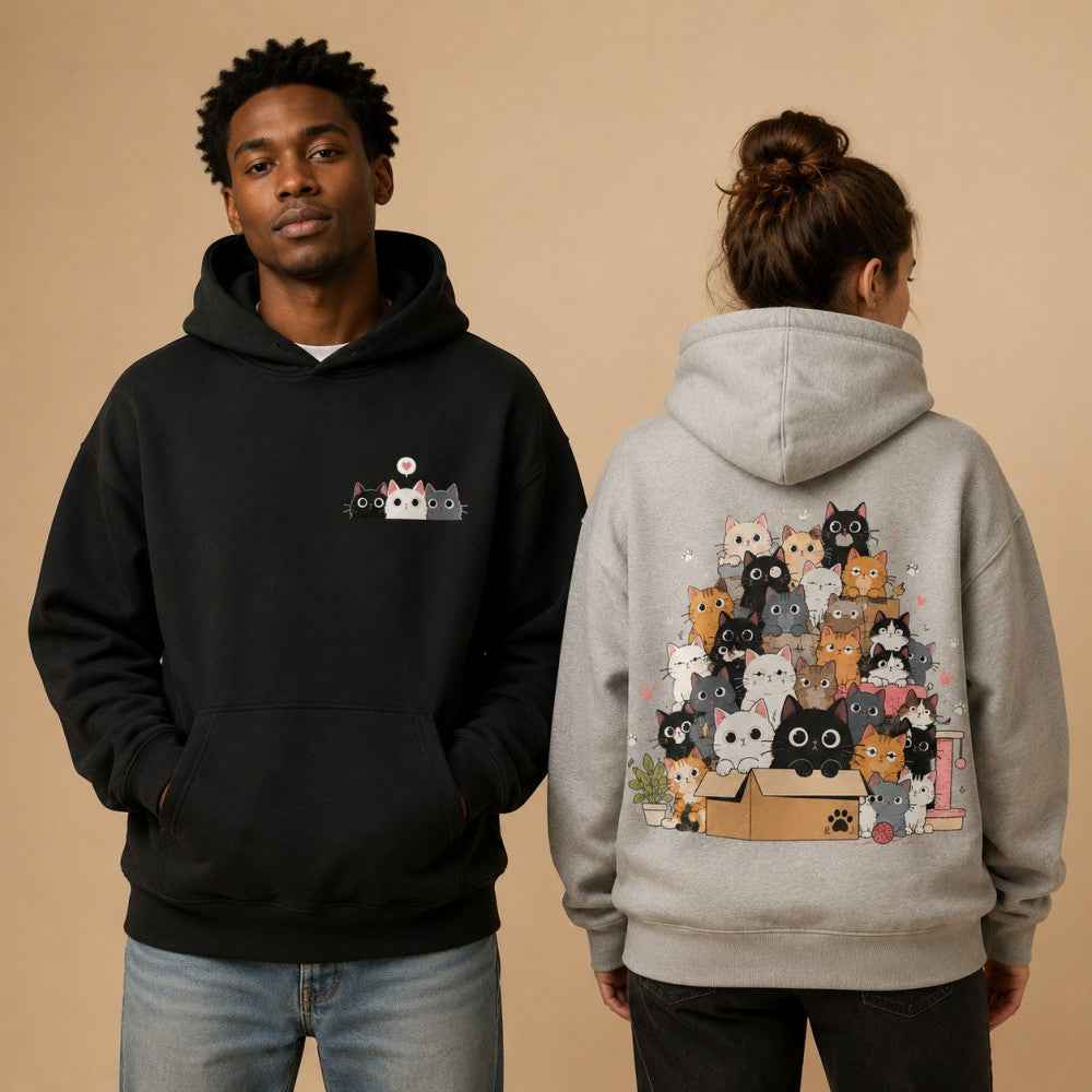 Cozy Lazy Cat Diary Cute Cartoon Graphic T-Shirts & Hoodies