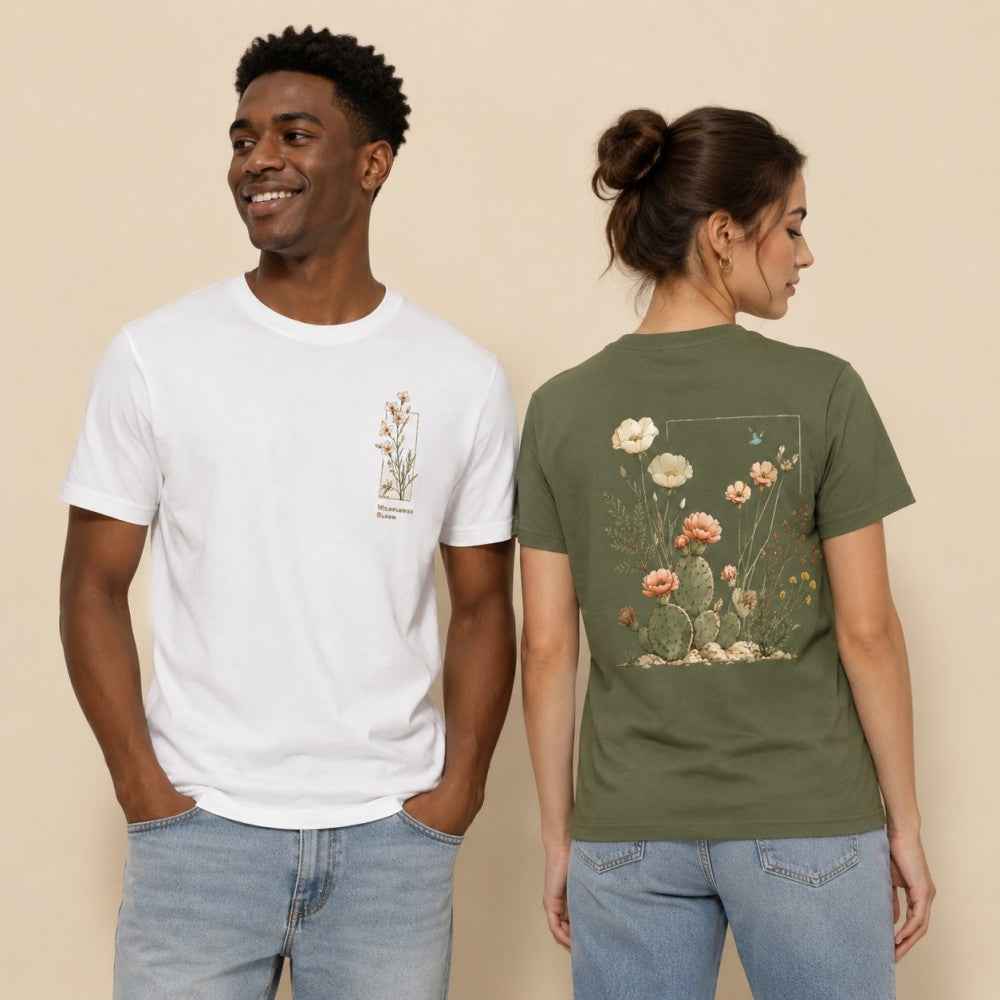 Peony Botanical Art Graphic Apparel Collection (T-Shirts & Hoodies)