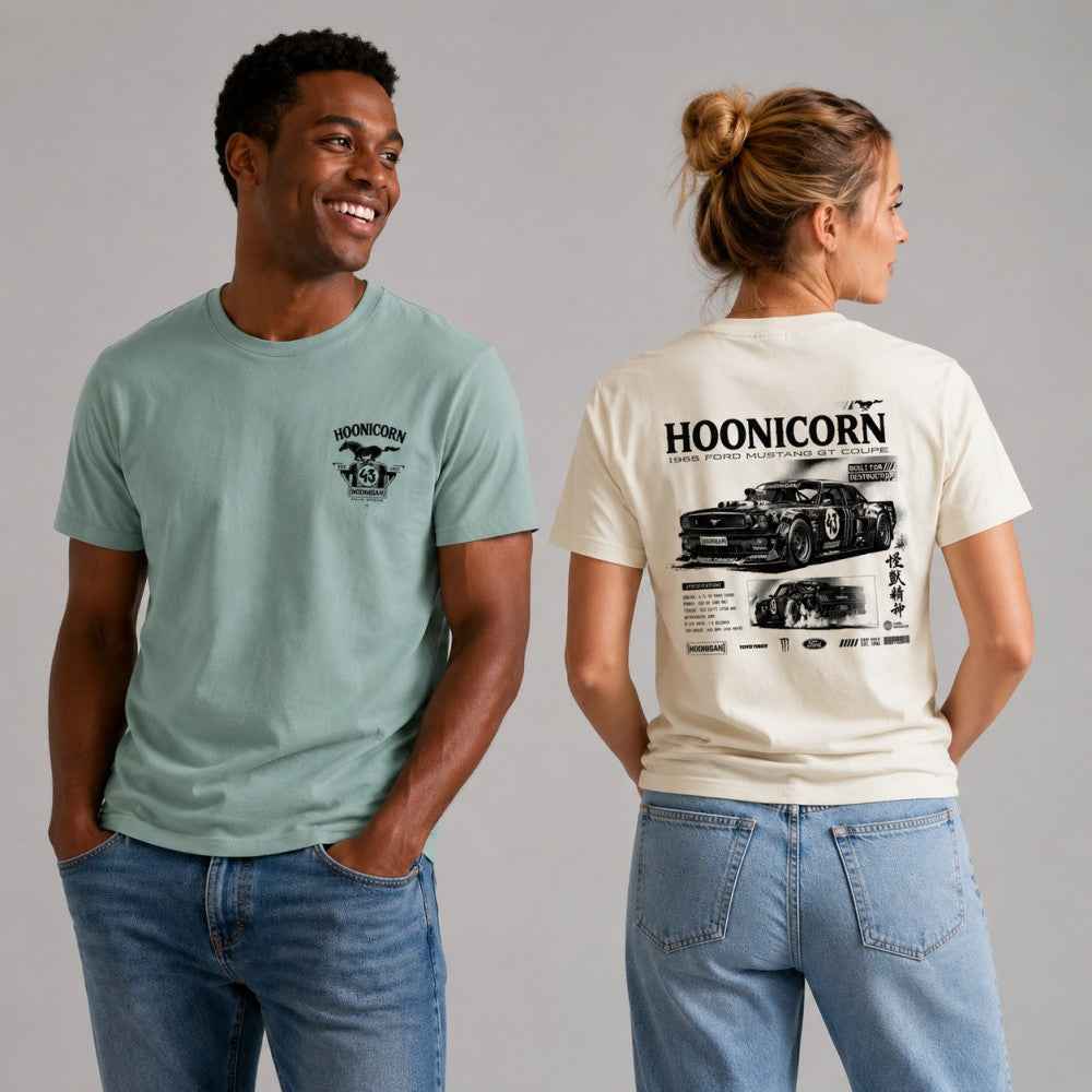Hoonicorn Mustang GT Retro Drift Graphic Apparel Collection