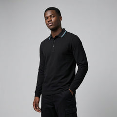 Premium Long Sleeve Pique Polo | Custom Team Uniforms & Corporate Gear