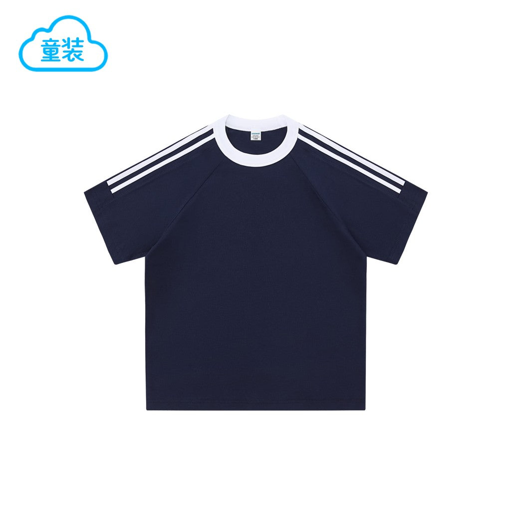 Kids 3-Stripe Ringer Tee | 200g Combed Cotton | Custom Team Apparel