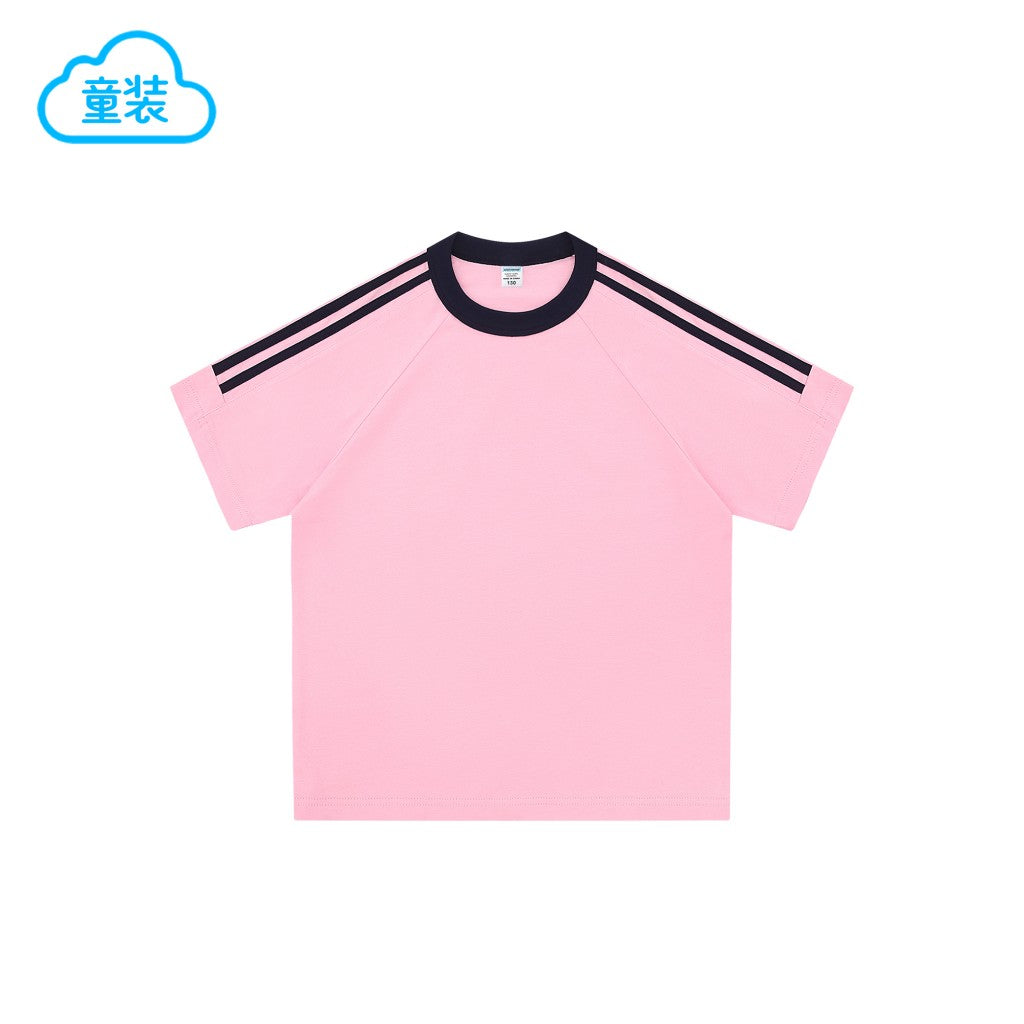Kids 3-Stripe Ringer Tee | 200g Combed Cotton | Custom Team Apparel