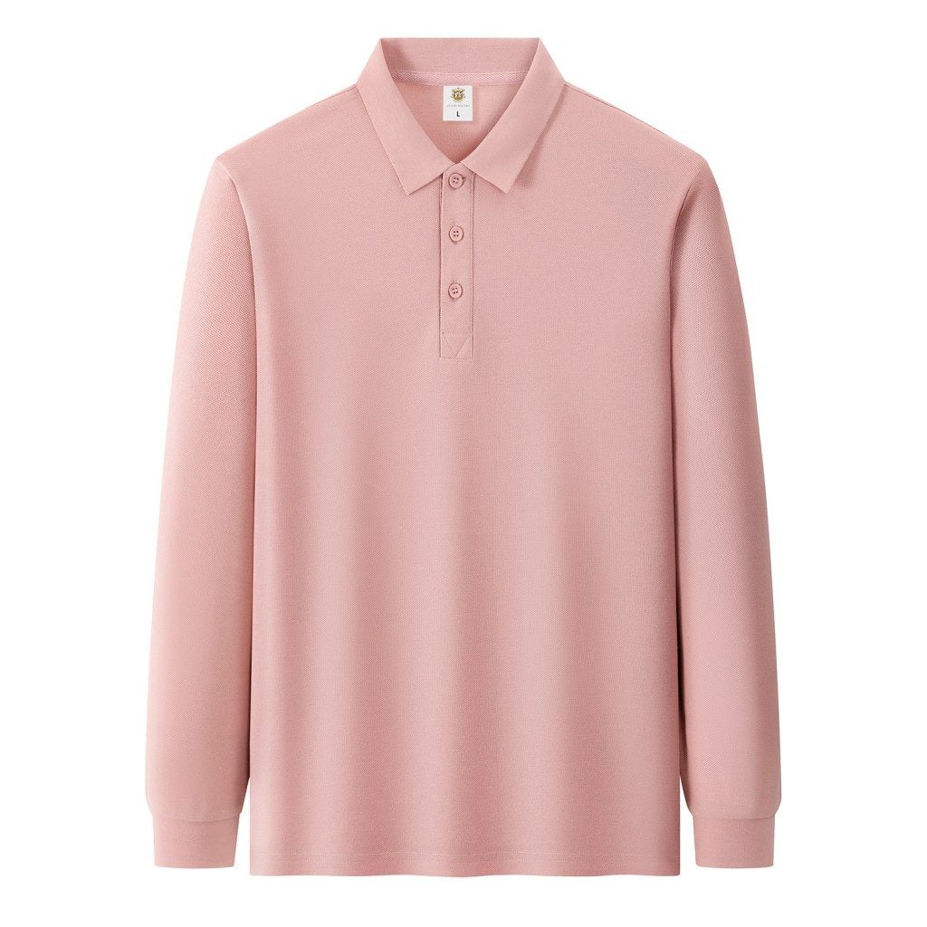 Custom 100% Cotton Long Sleeve Polo | Soft 280gsm Heavyweight Uniforms