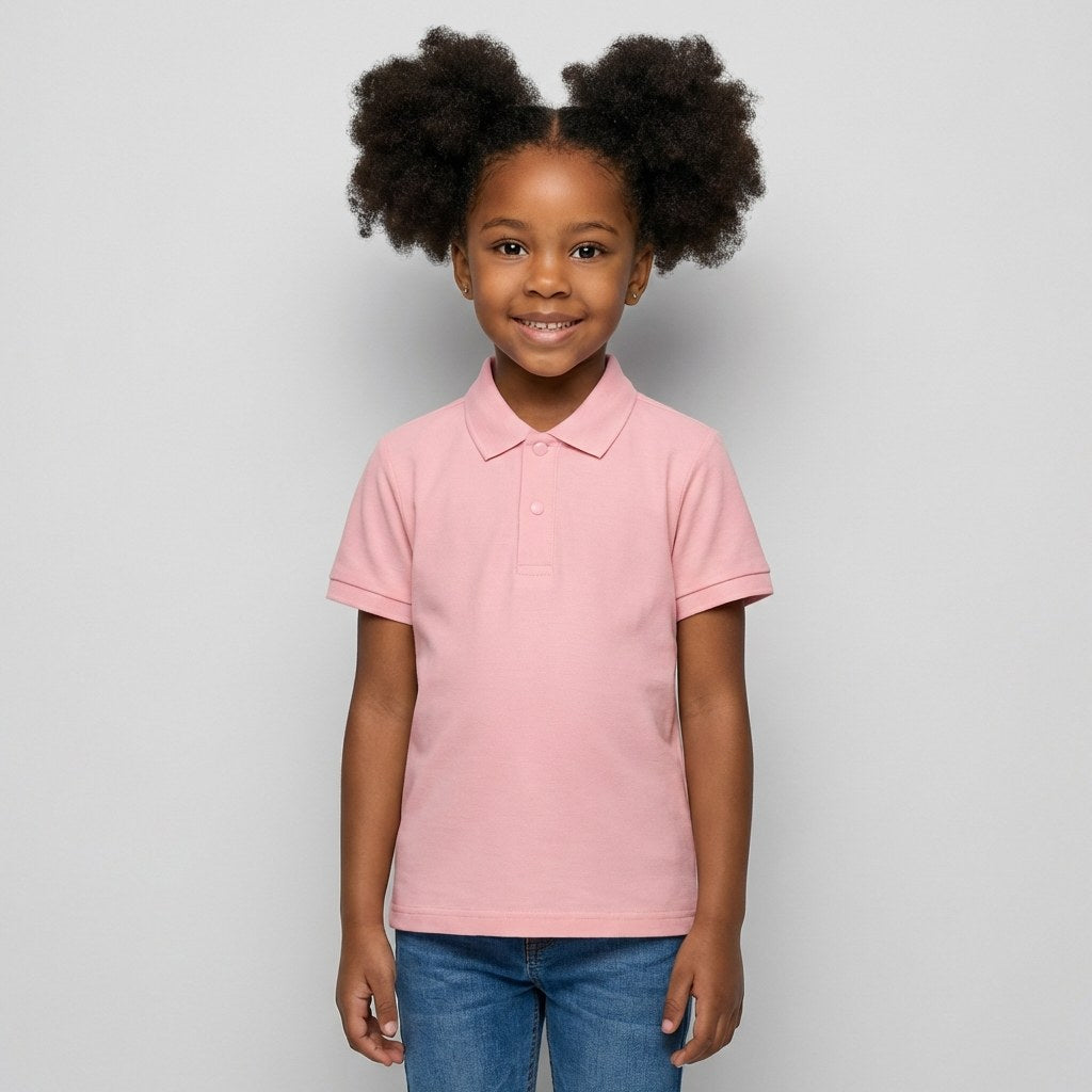 Custom Kids Premium Cotton Polo Shirt | Breathable & Anti-Pill Team Uniform