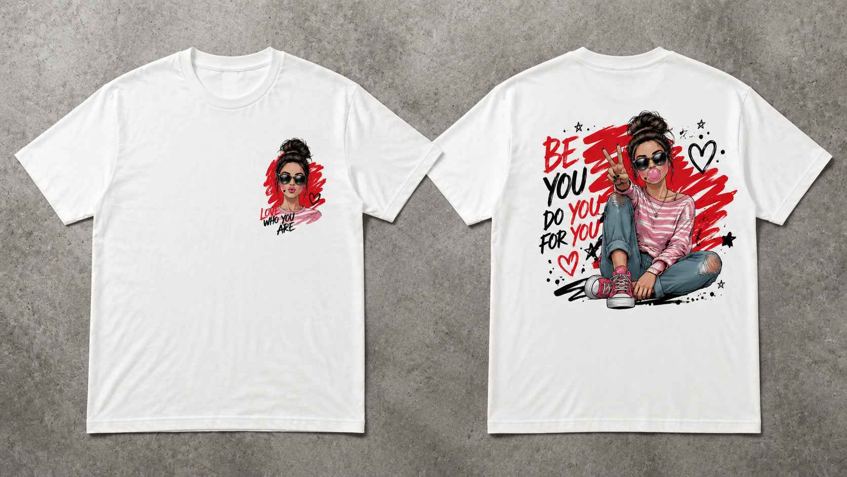 Be You Self-Love Pop Art Streetwear T-Shirts and Hoodies