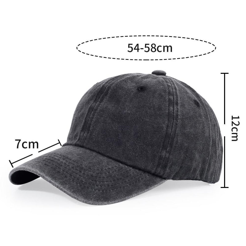 Custom Pigment Dyed Washed Cotton Cap – Vintage Dad Hat for Teams Size Chart