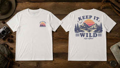 Keep It Wild Retro Outdoor Graphic Apparel Collection