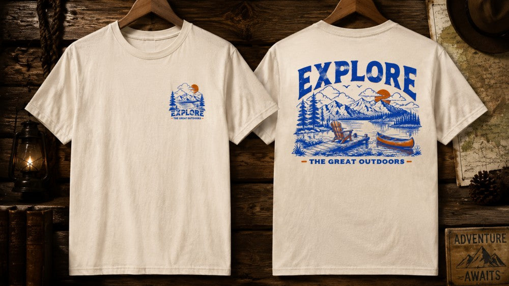 Explore Great Outdoors Vintage Graphic T-Shirts and Hoodies
