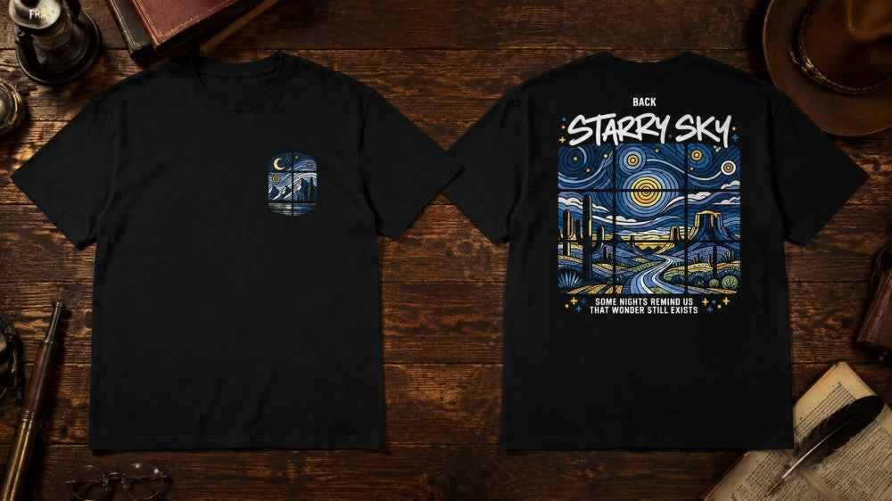 Starry Sky Artistic Southwest Graphic Apparel Collection