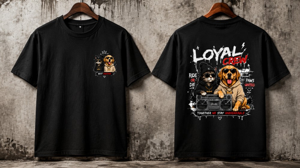 Catdog Loyal Crew Street Art Graphic T-Shirts and Hoodies