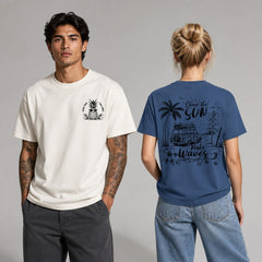 Good Times Tan Lines Beach Surf Wagon Graphic Apparel Collection