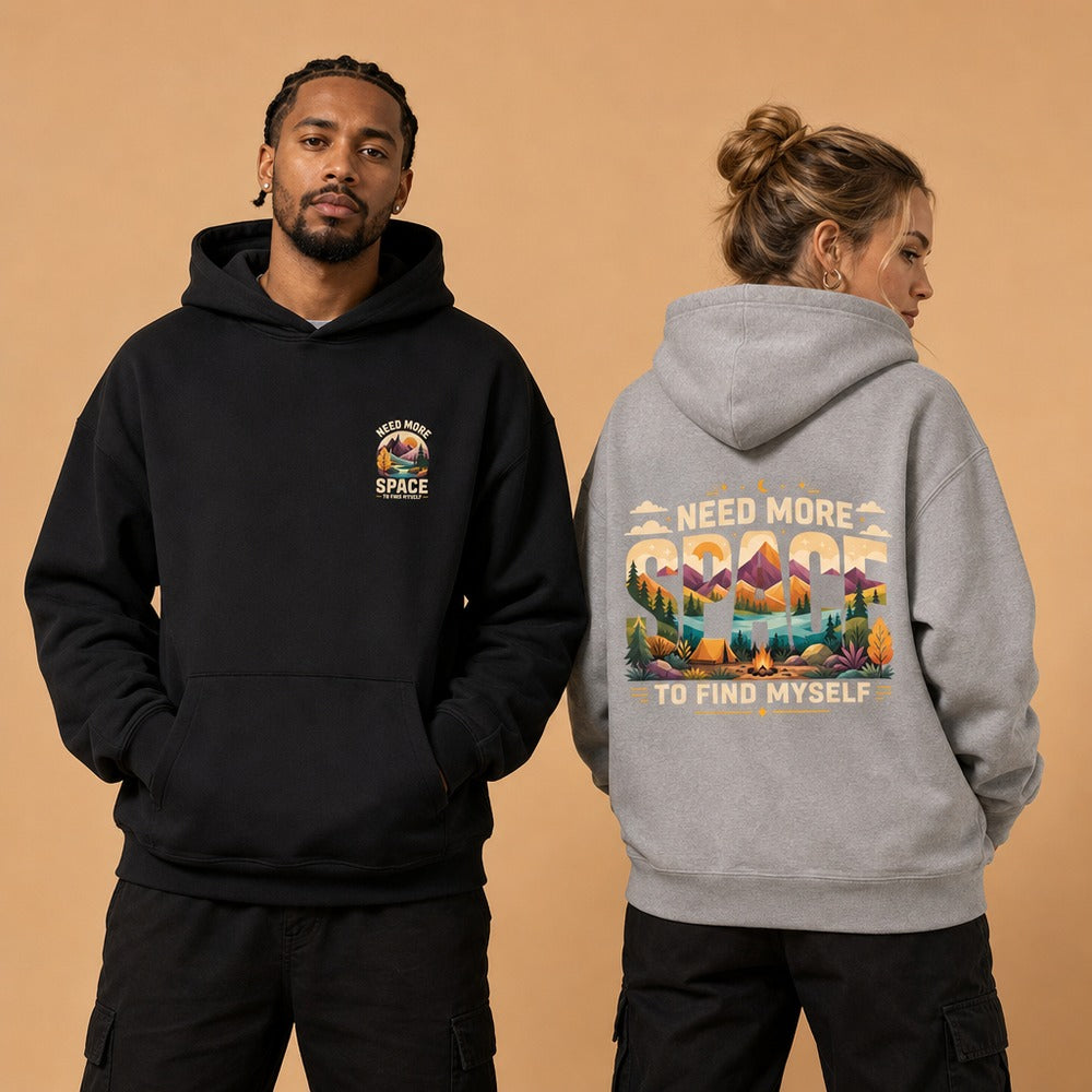 Need More Space Outdoor Graphic Collection (T-Shirts and Hoodies)