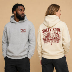 Salty Soul Maritime Vintage Fishing Graphic T-Shirts & Hoodies