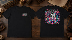 Good Mind Good Life Retro Floral Graphic Apparel Collection