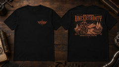 Ride Through Uncertainty Biker Graphic Apparel Collection